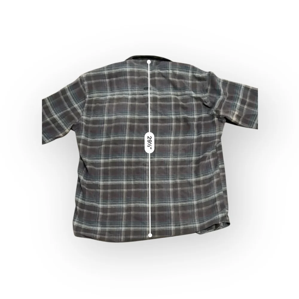 KÜHL Mens Grey/Blue Plaid Casual Button Down Pocket Shirt Sz XXLarge​ - Picture 5 of 8